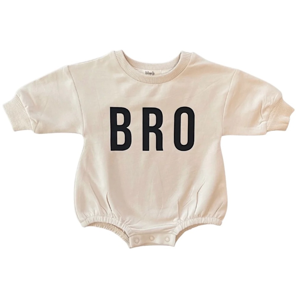 OAT | Blush Lotus “BRO” Organic Baby Bubble Sweater Romper
